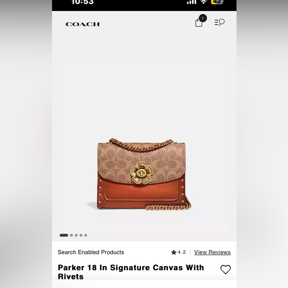 Coach Parker 18 shoulder bag